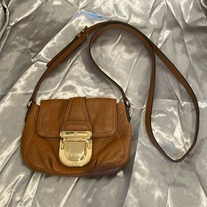 Michael Kors Crossbody Mini Purse - Tan Leather